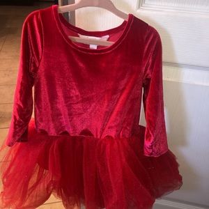 Red velvet & sparkle tutu dress Plum NYC